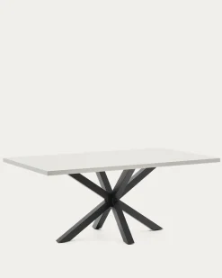 Kave Home Tafel Argo Wit Melamine 200x100cm