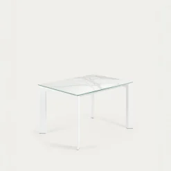 Kave Home Tafel Axis 120 (180)cm Wit Benen