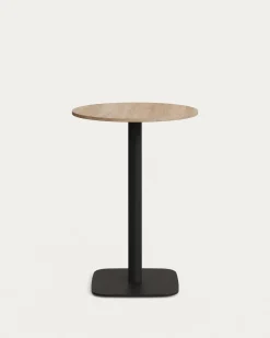 Kave Home Tafel Dina Rond Naturel Melamine Ø60x96cm