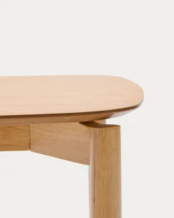 Kave Home Tafel Indara Essenhoutfineer en Rubberhout 160x90cm