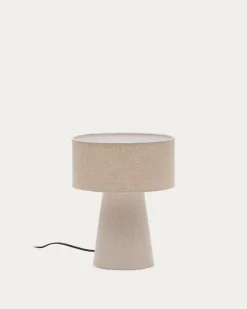 Kave Home Tafellamp Algaida Stof Grijs