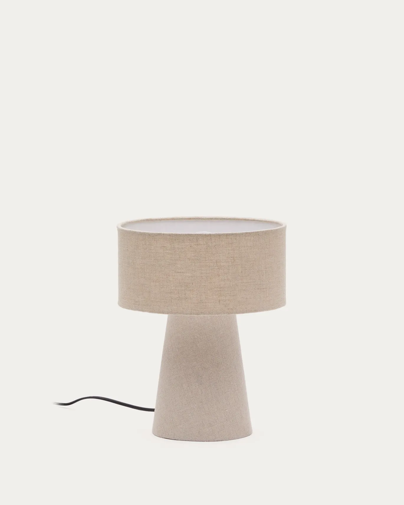 Kave Home Tafellamp Algaida Stof Grijs