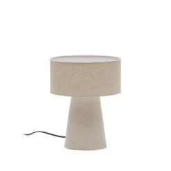 Kave Home Tafellamp Algaida Stof Grijs