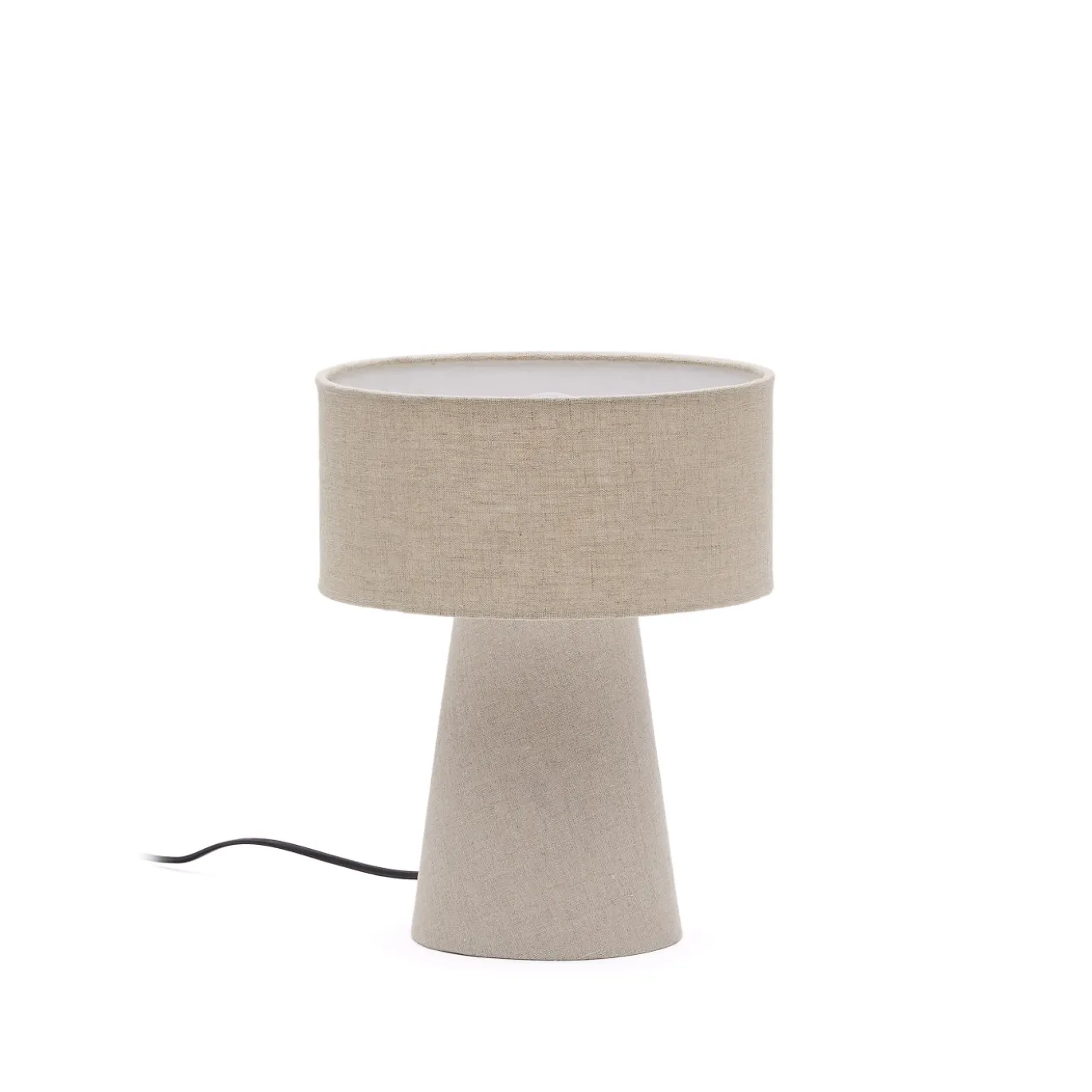 Kave Home Tafellamp Algaida Stof Grijs