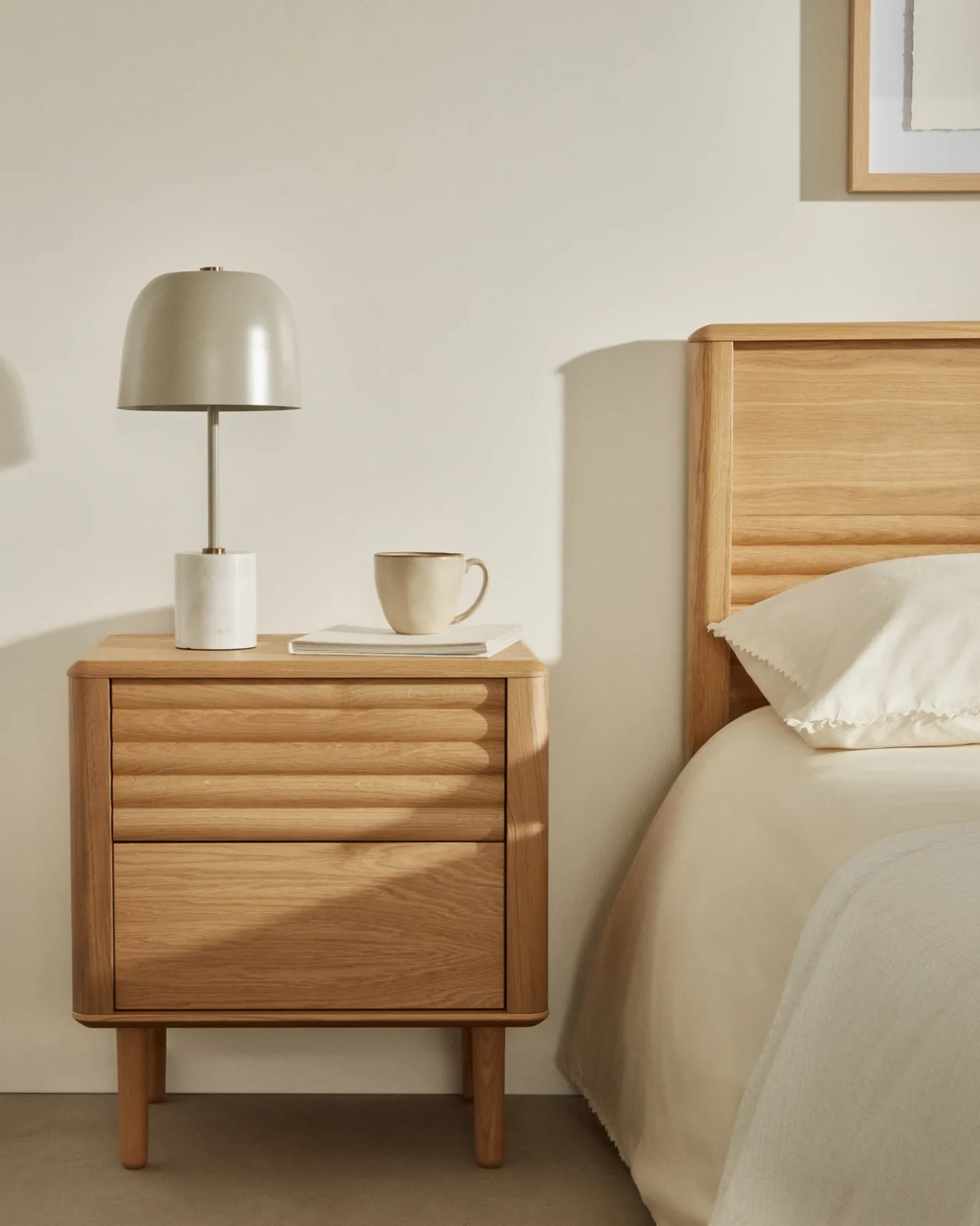 Kave Home Tafellamp Alish Beige