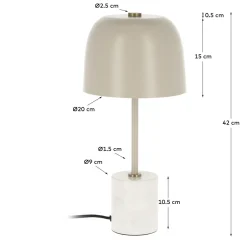 Kave Home Tafellamp Alish Beige