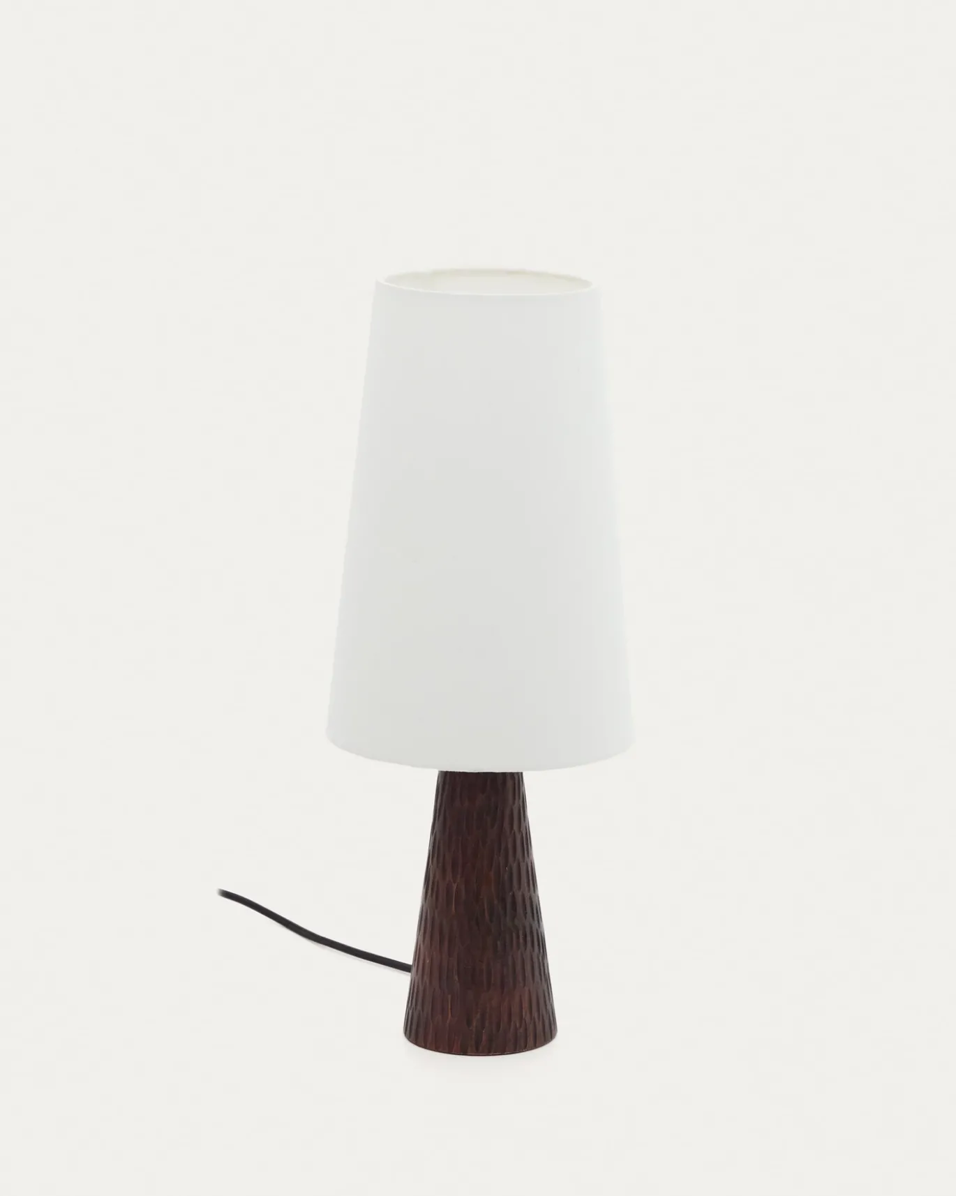 Kave Home Tafellamp Amire Hout Donkerbruin