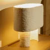 Kave Home Tafellamp Bedala Papier-maché Wit