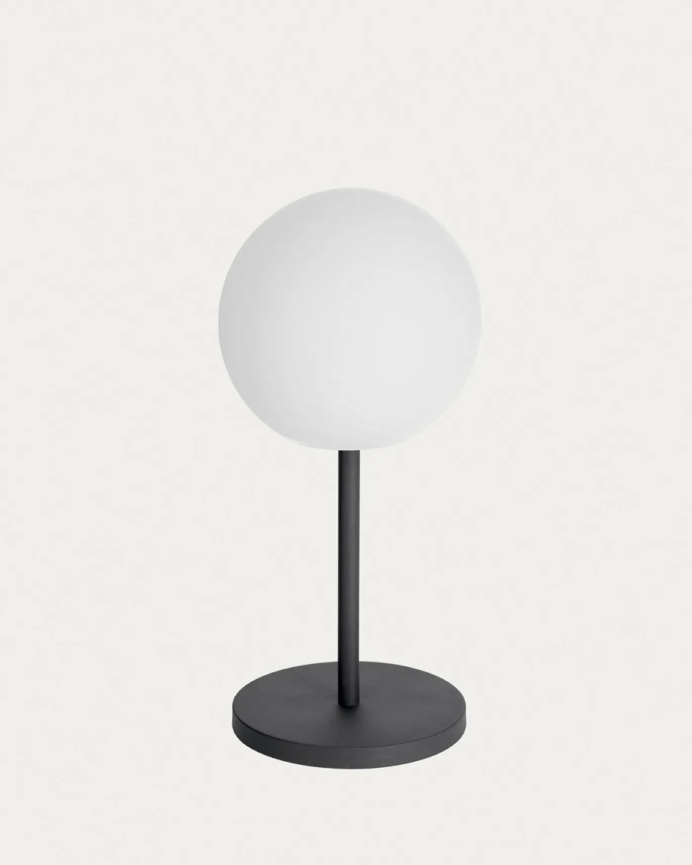 Kave Home Tafellamp Dinesh Outdoor Zwart Staal