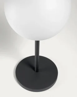 Kave Home Tafellamp Dinesh Outdoor Zwart Staal