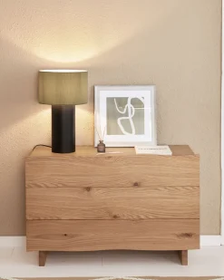 Kave Home Tafellamp Domicina Grijs/Zwart