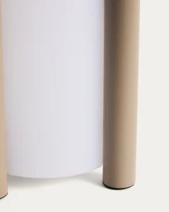 Kave Home Tafellamp Leros Staal Taupe Klein