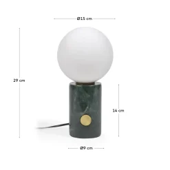 Kave Home Tafellamp Lonela Marmer Groen