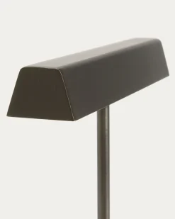 Kave Home Tafellamp Lynor Geborsteld Metaal met Zwart Marmer