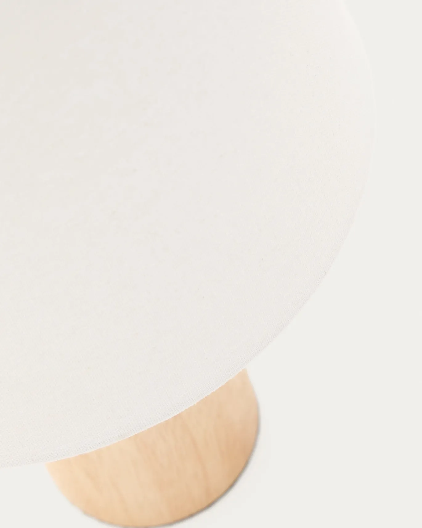 Kave Home Tafellamp Marga Rubberhout Beige/Naturel