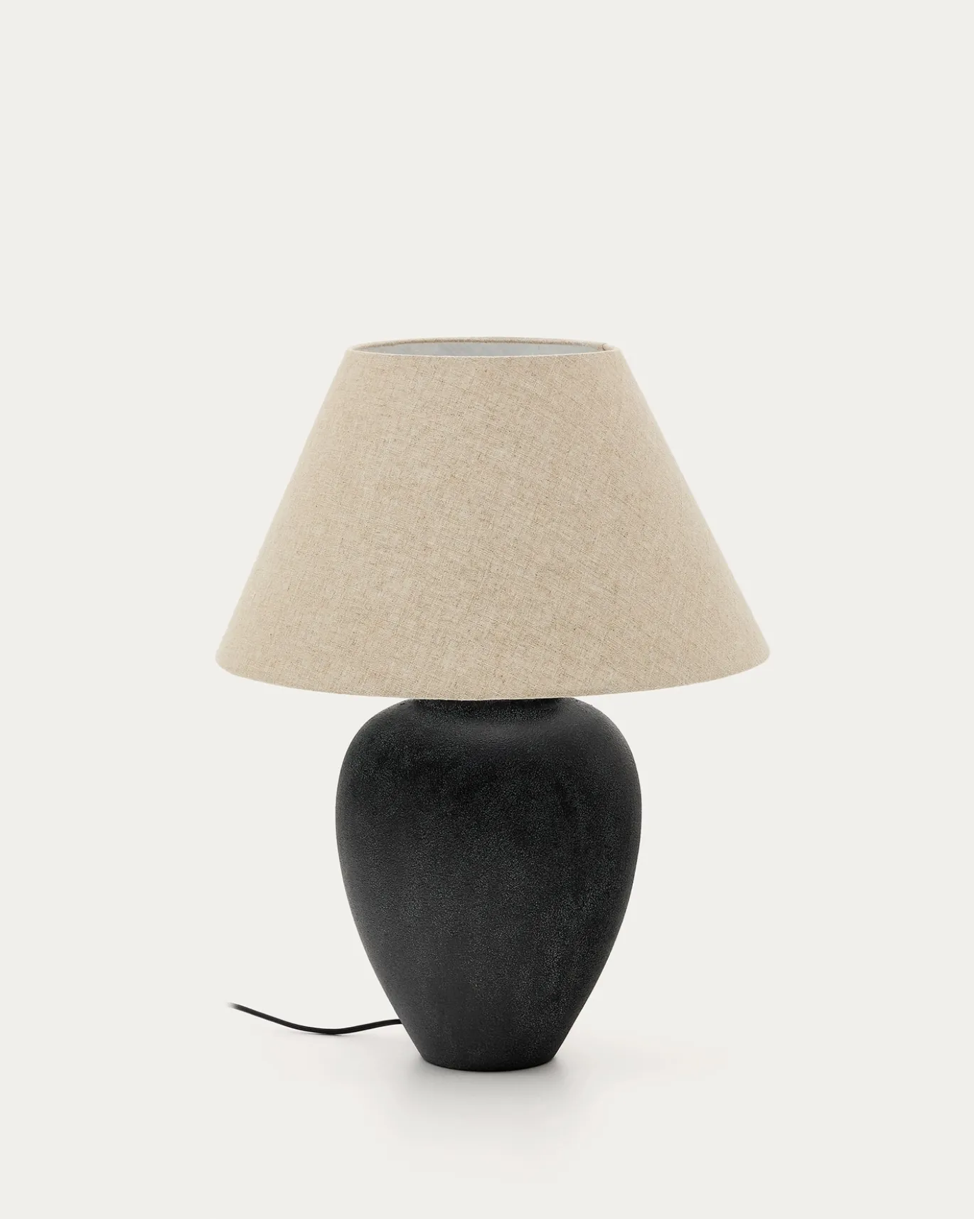 Kave Home Tafellamp Mercadal Zwart Keramiek