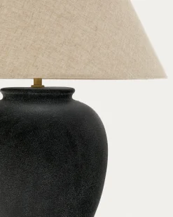 Kave Home Tafellamp Mercadal Zwart Keramiek