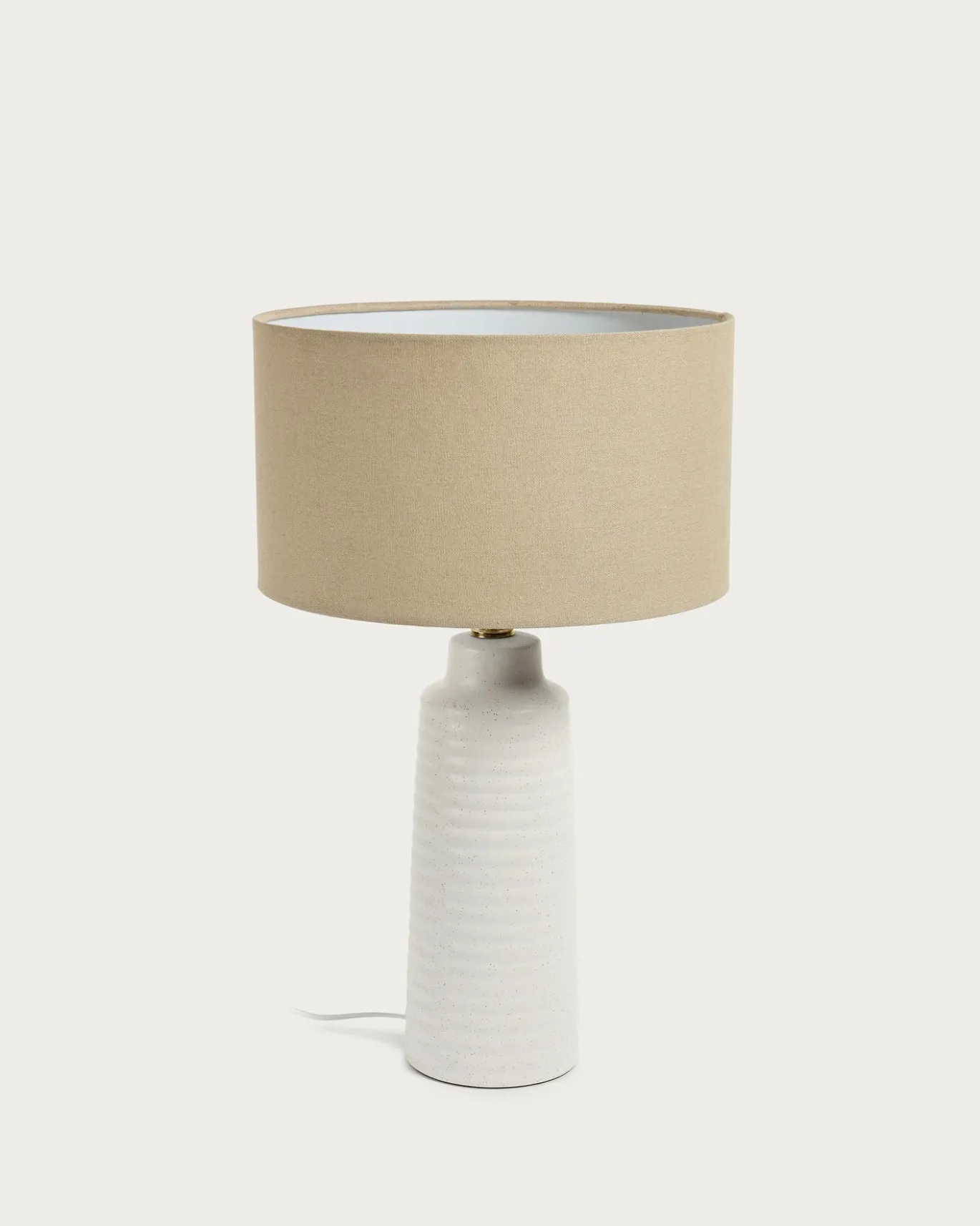 Kave Home Tafellamp Mijal Keramiek Wit