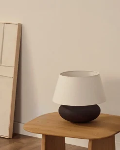 Kave Home Tafellamp Nessi Metaal Zwart Terracotta