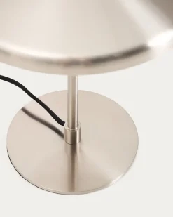 Kave Home Tafellamp Nuvira Zilver Geborsteld Metaal