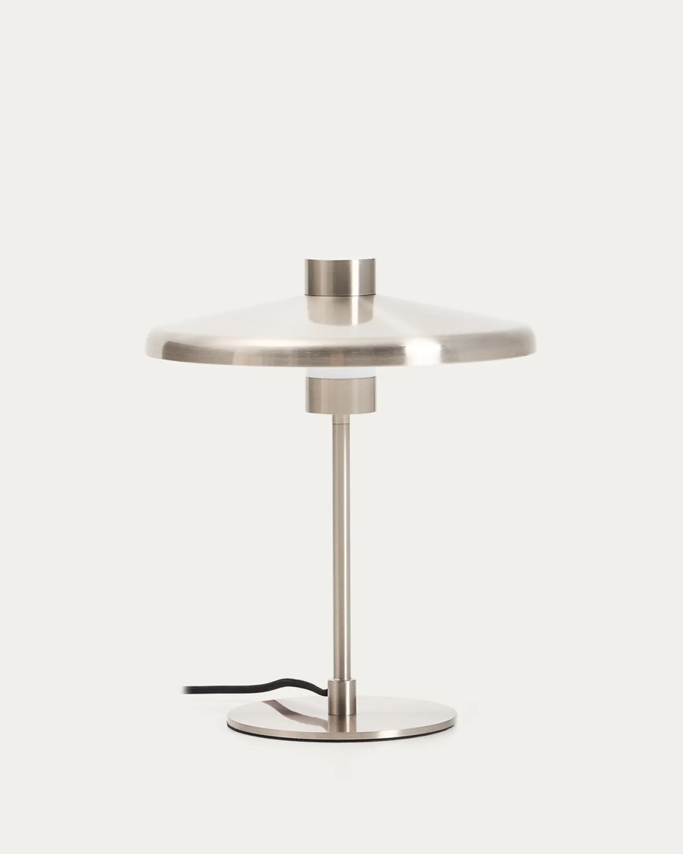 Kave Home Tafellamp Nuvira Zilver Geborsteld Metaal