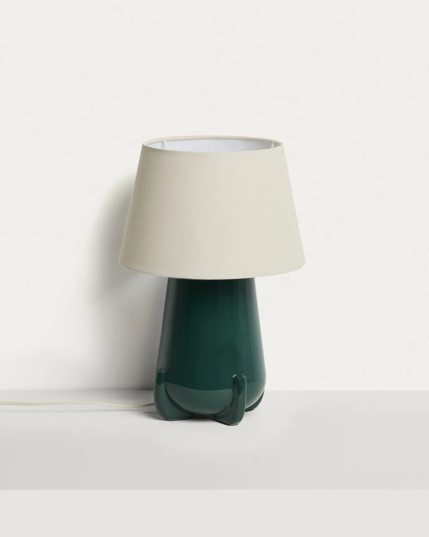 Kave Home Tafellamp Odra Keramiek Groen