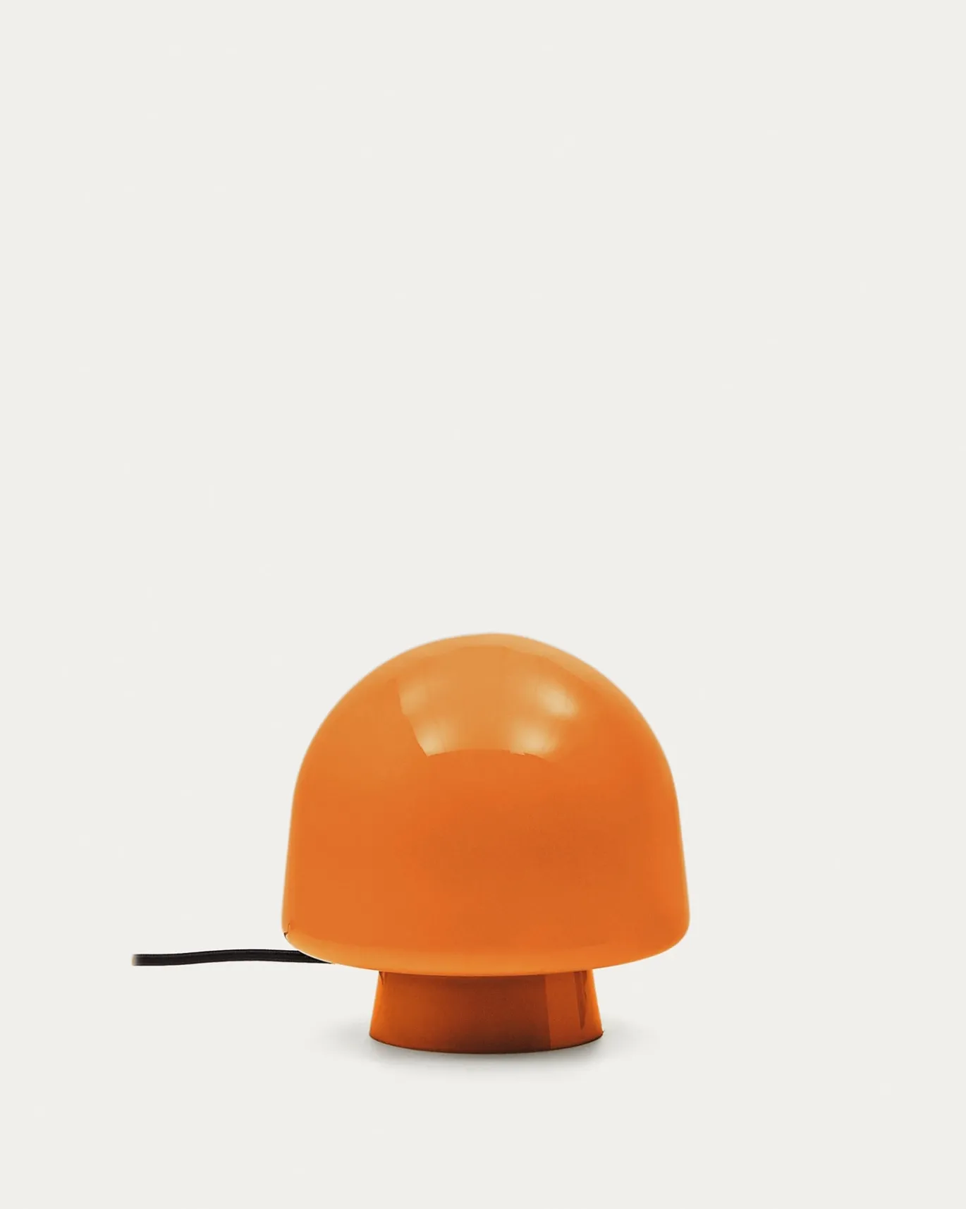 Kave Home Tafellamp Reig Oranje Glas