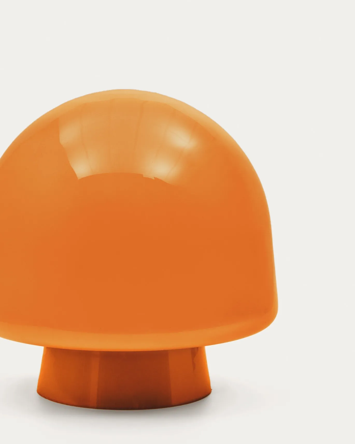 Kave Home Tafellamp Reig Oranje Glas