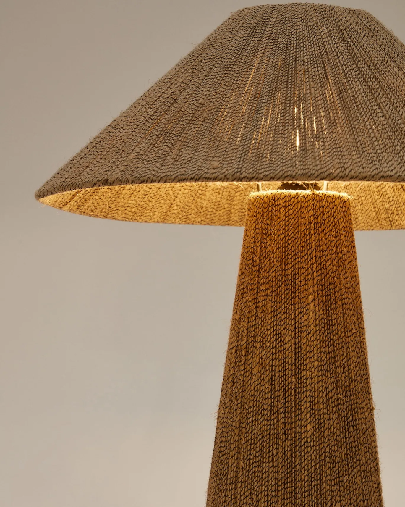 Kave Home Tafellamp Renee Natuurlijk Jute