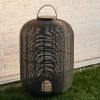 Kave Home Tafellamp Saranella Groot Zwart Synthetisch Rotan