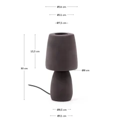 Kave Home Tafellamp Tandy Bruin Terracotta