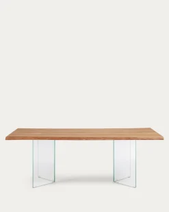Kave Home Tafel Lotty Naturel Eiken Fineer 220x100cm