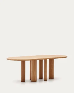 Kave Home Tafel Mailen Ovaal Essenfineer Naturel Ø220x105cm