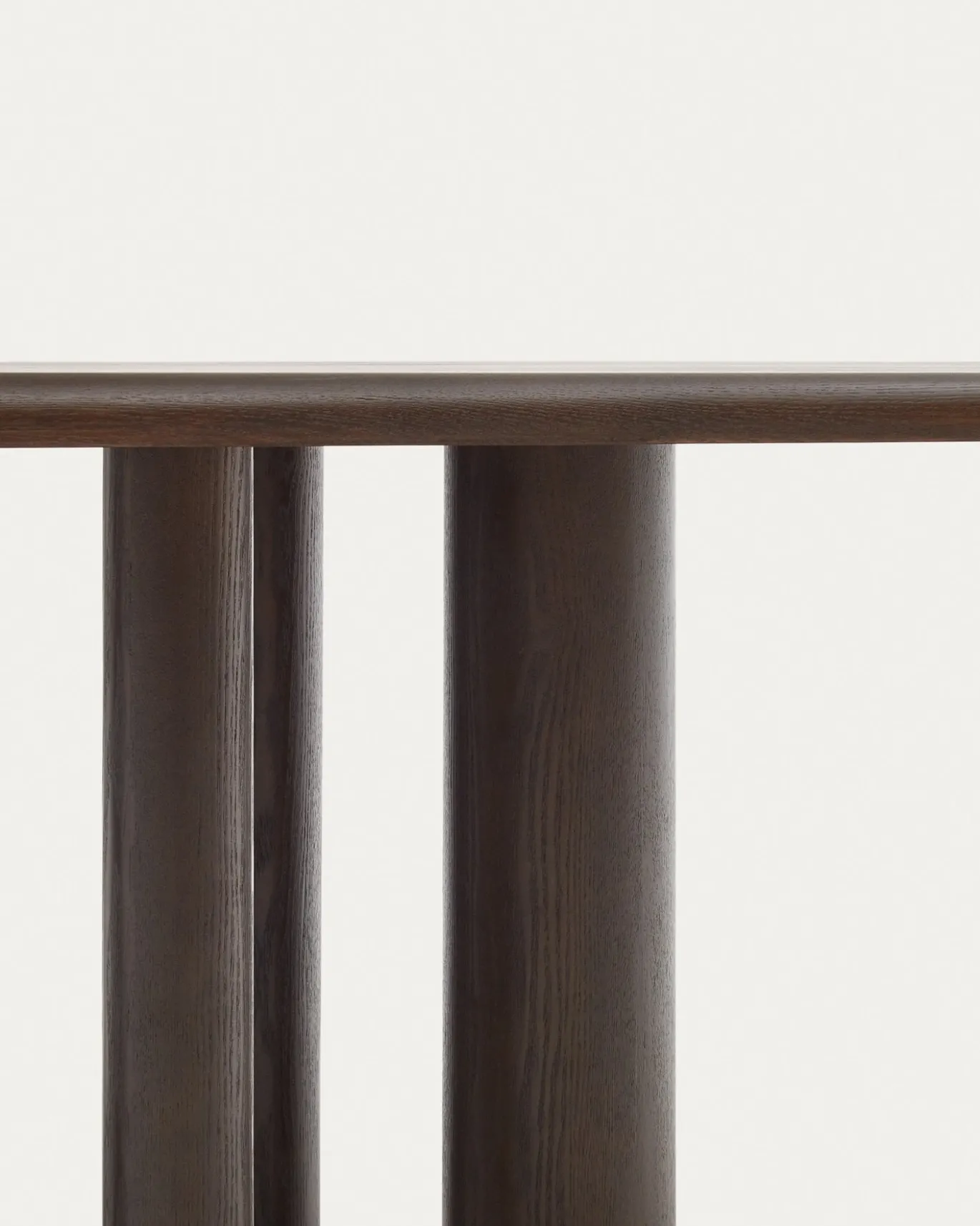 Kave Home Tafel Mailen Ovaal Essenfineer Walnoot Ø220x105cm