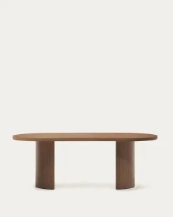 Kave Home Tafel Nealy Walnootfineer Donkere Afwerking 200x100cm