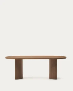 Kave Home Tafel Nealy Walnootfineer Donkere Afwerking 200x100cm