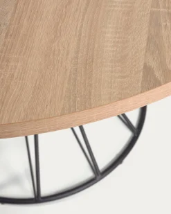 Kave Home Tafel Niut Rond Melamine Naturel Finish Ø120cm