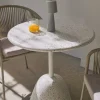 Kave Home Tafel Saura Terrazo Wit 75xØ70