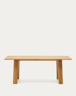 Kave Home Tafel Uitschuifbare Arlen Eikenhout Naturel 200 (250)x95cm
