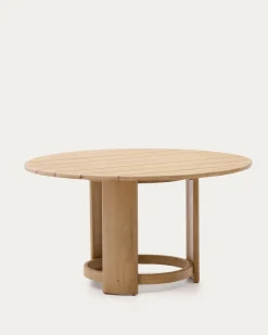 Kave Home Tafel Xoriguer Rond Massief Eucalyptushout Ø140cm