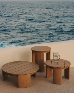 Kave Home Tafel Xoriguer Rond Massief Eucalyptushout Ø140cm