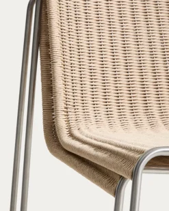Kave Home Tavari Fauteuil Stapelbaar Beige