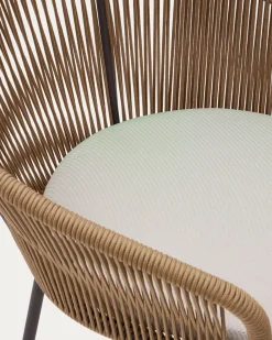 Kave Home Touwstoel Yanet Beige