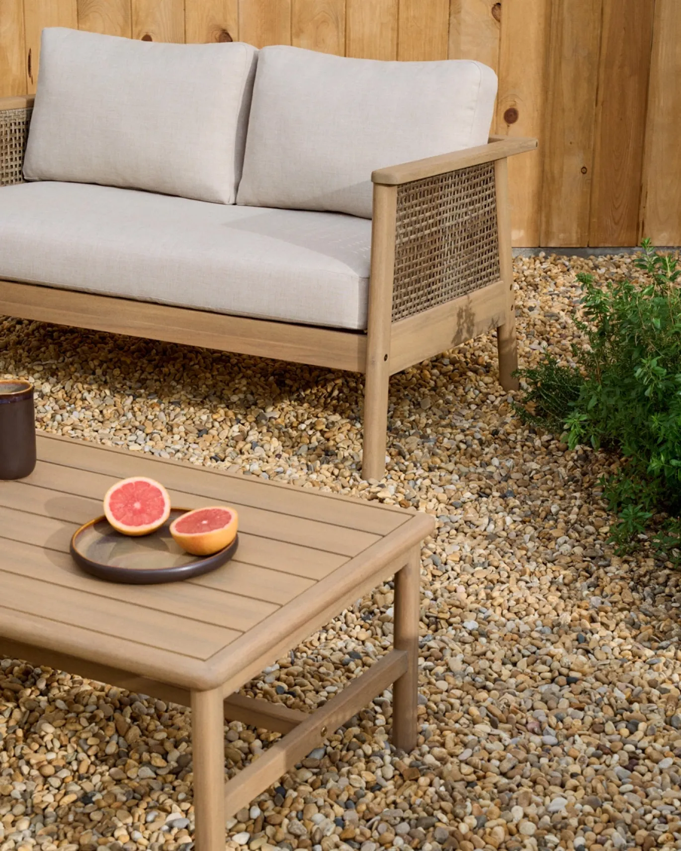 Kave Home Tuinset Alabe Acaciahout