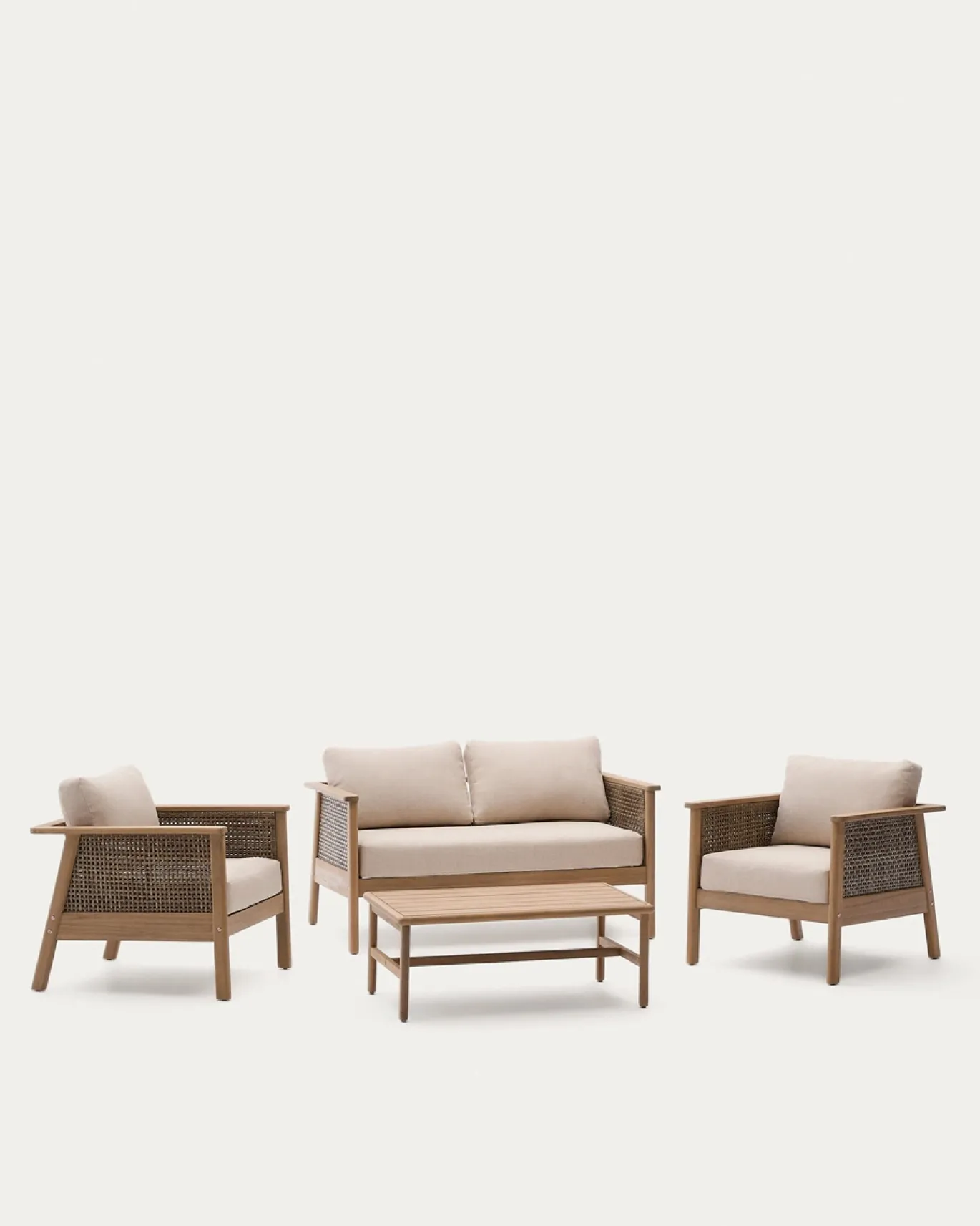 Kave Home Tuinset Alabe Acaciahout