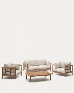 Kave Home Tuinset Sacova Massief Eucalyptushout