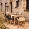 Kave Home Tuinset Sori Acaciahout Touw Grafiet 6 stoelen