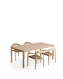 Kave Home Tuinset Sori Acaciahout Naturel 4 stoelen