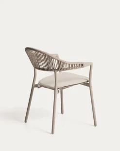 Kave Home Tuinstoel Alimia Stapelbaar Aluminium Taupe