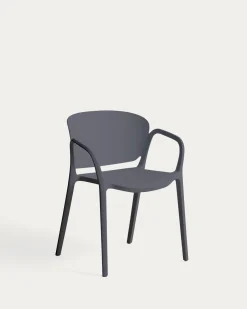 Kave Home Tuinstoel Ania Stapelbaar Donkergrijs